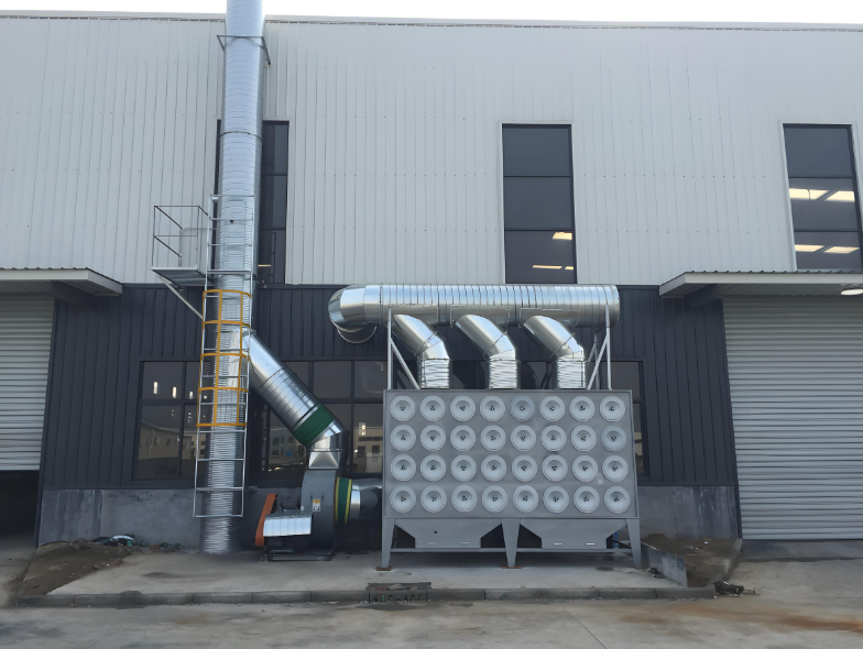 鄭州樸華科技定制化濾筒除塵系統(tǒng)案例